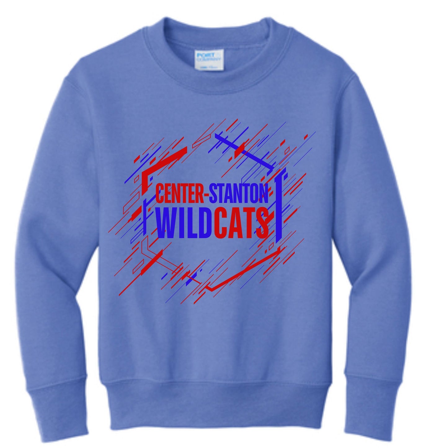 YOUTH Center-Stanton Hexagon Crewneck Sweatshirt