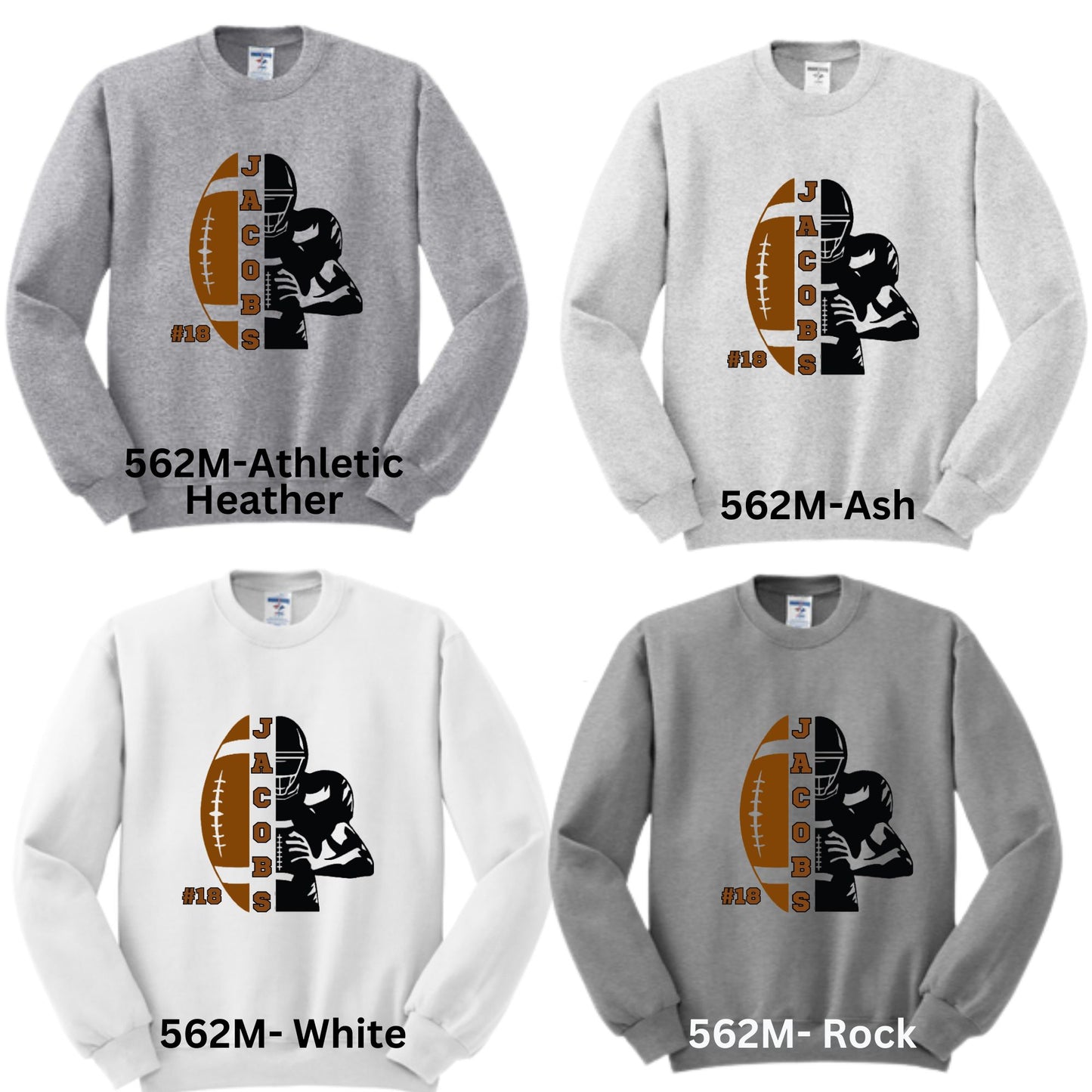 PERSONALIZED Football Sweatshirts-177