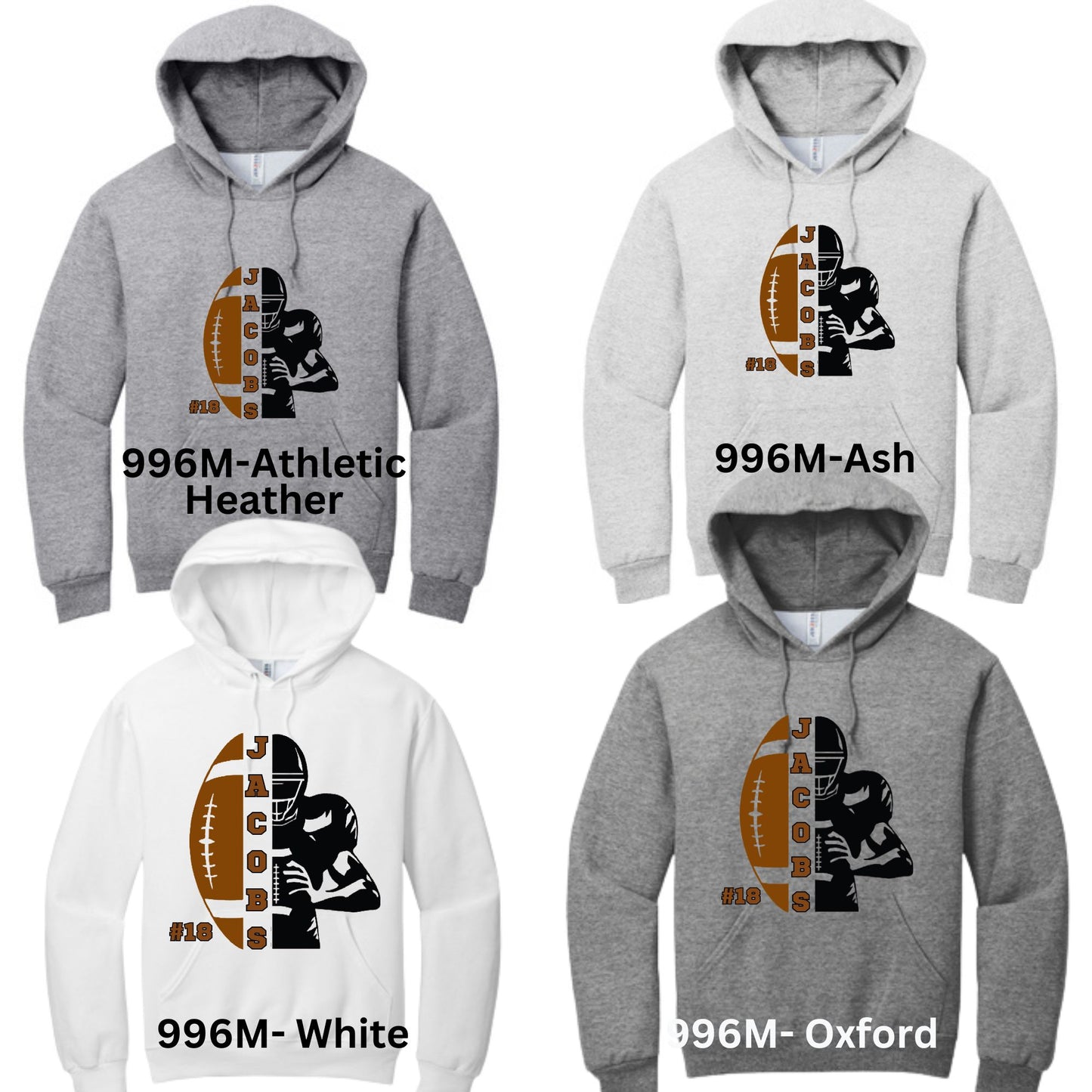 PERSONALIZED Football Hoodies-178