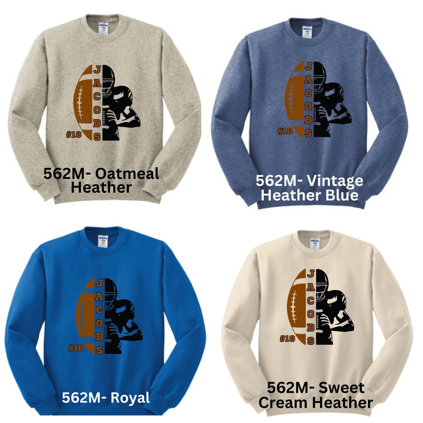 PERSONALIZED Football Sweatshirts-177