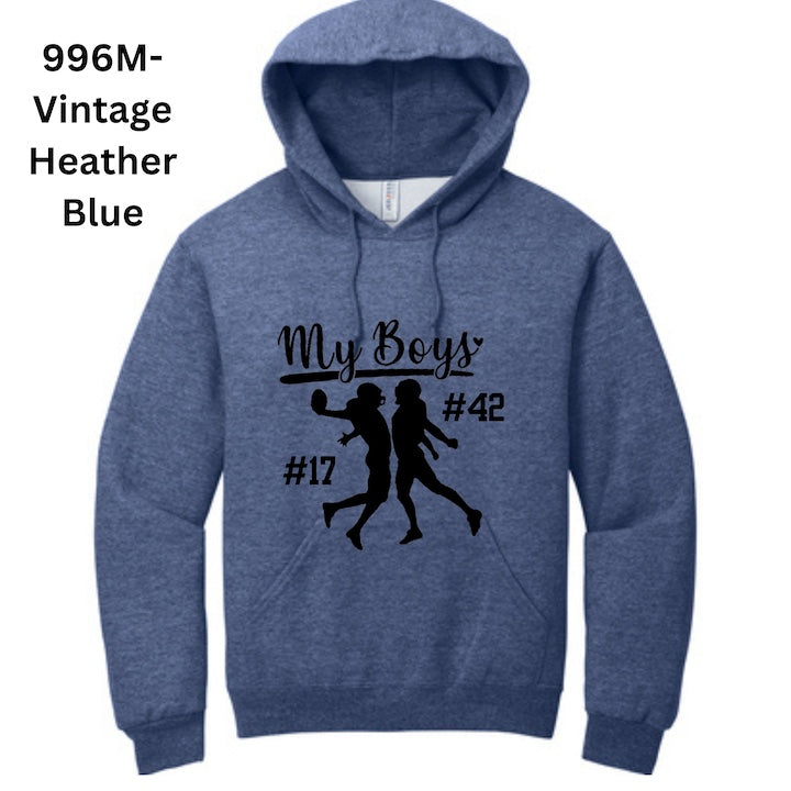 Customizable TWO (Brothers) Football Players Hoodies-207