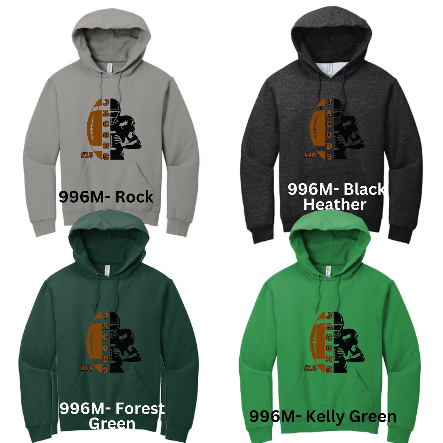 PERSONALIZED Football Hoodies-178