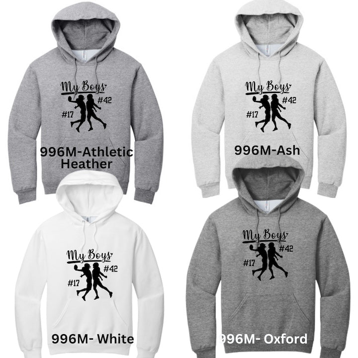 Customizable TWO (Brothers) Football Players Hoodies-207