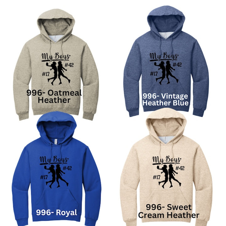 Customizable TWO (Brothers) Football Players Hoodies-207