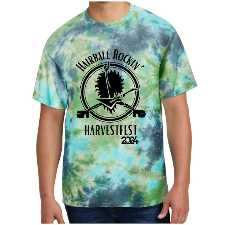 2024 Hazen HarvestFest Hairball Tie-Dye T-shirt