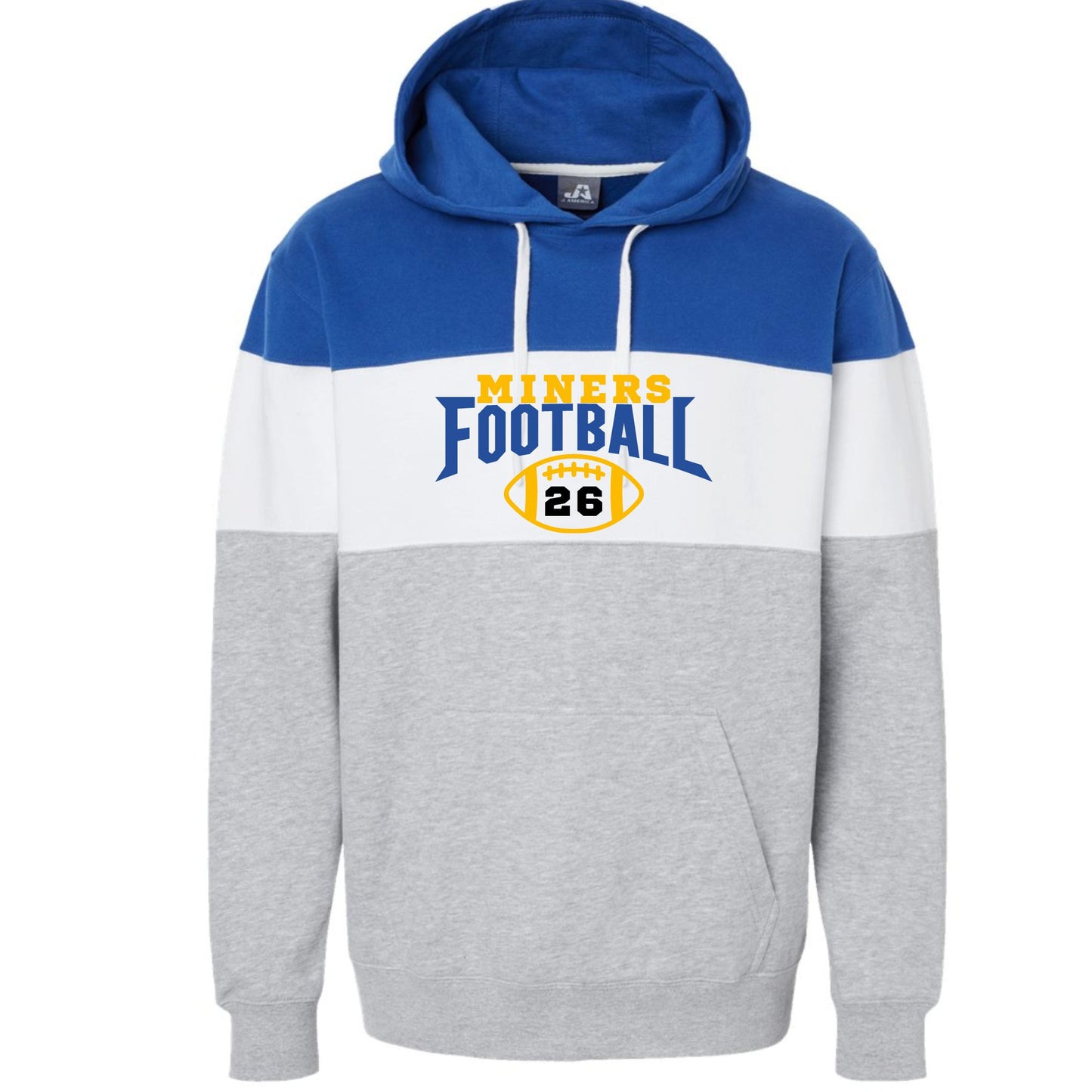 Beulah Football Colorblock Hoodie-138