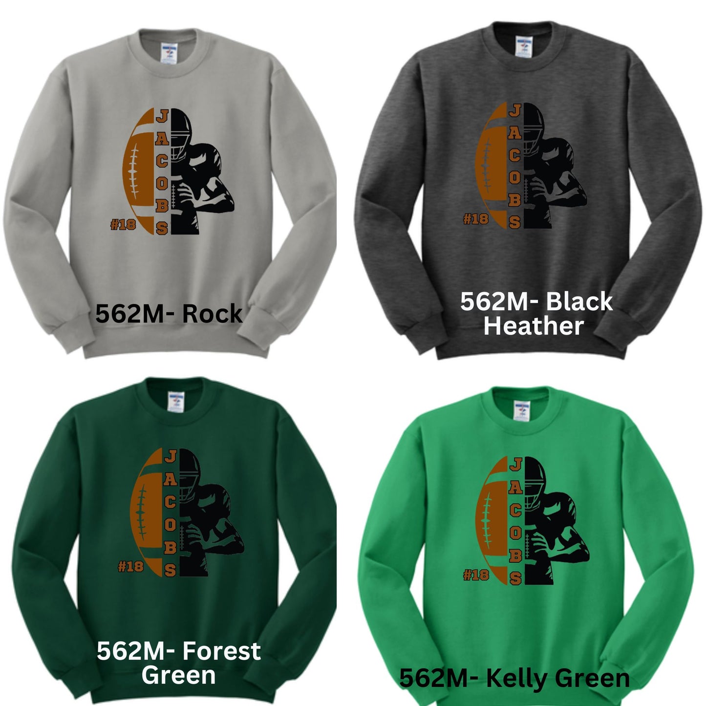 PERSONALIZED Football Sweatshirts-177