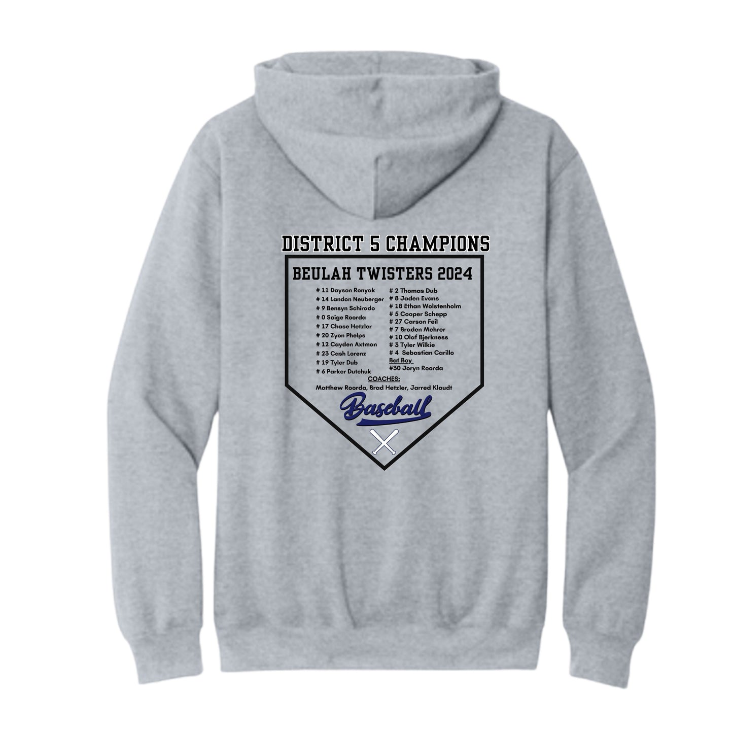 Back to Back District 5 Babe Ruth HOODIE