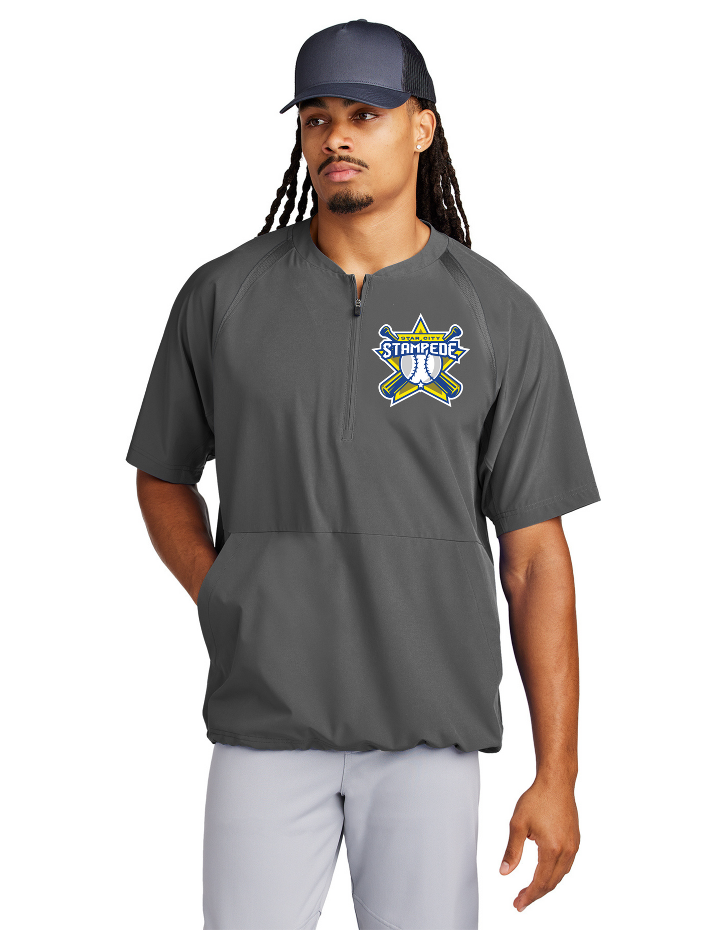 Sport-Tek® Repeat 1/2-Zip Short Sleeve Jacket