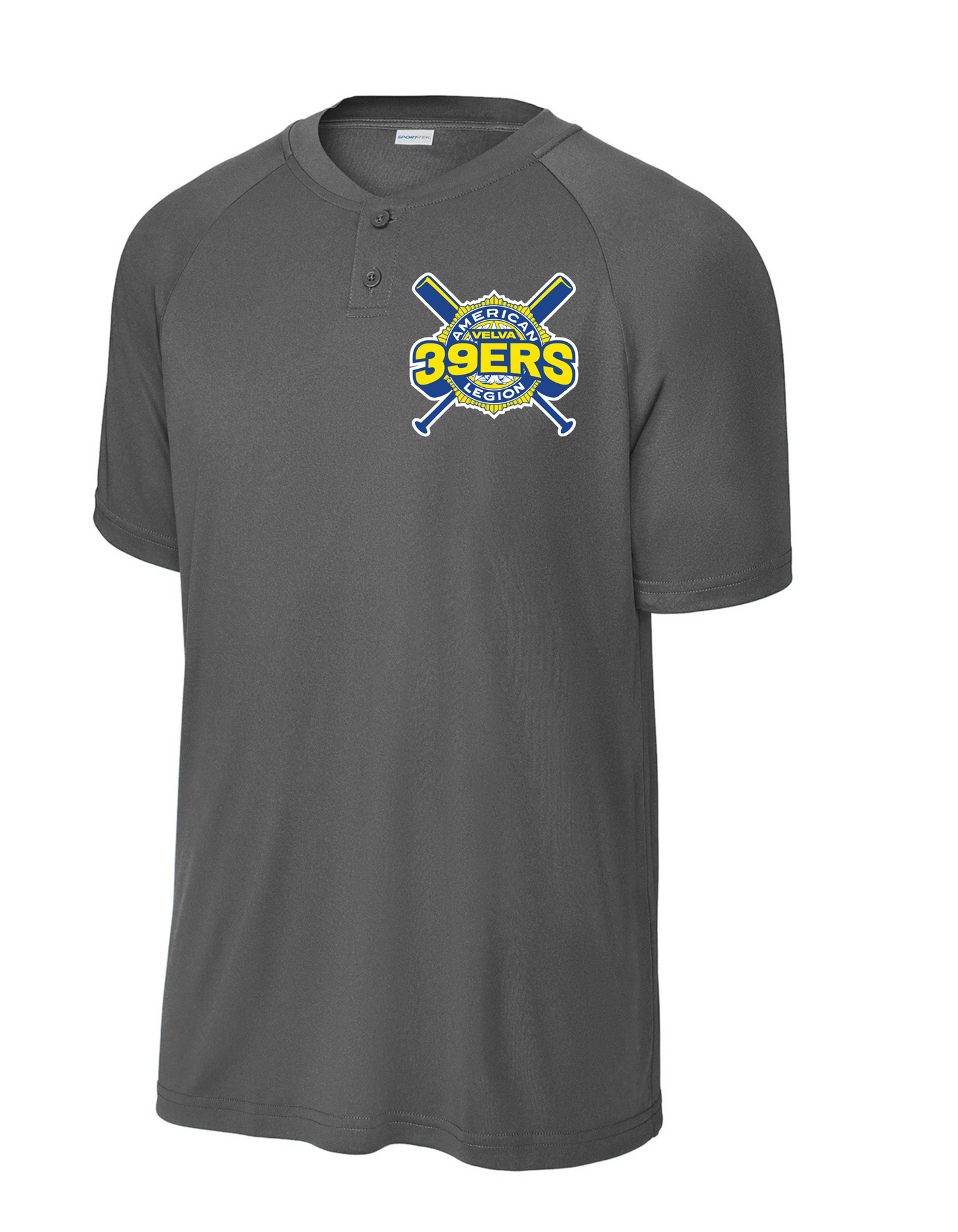 Sport-Tek PosiCharge 2 Button Henley