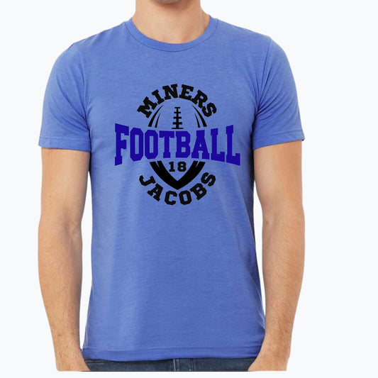 Customizable Miners Football 128-T-shirt
