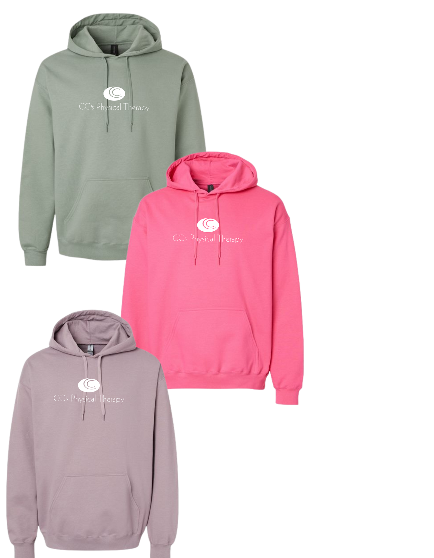 CC's Physical Therapy Midweight Hoodie Full Logo