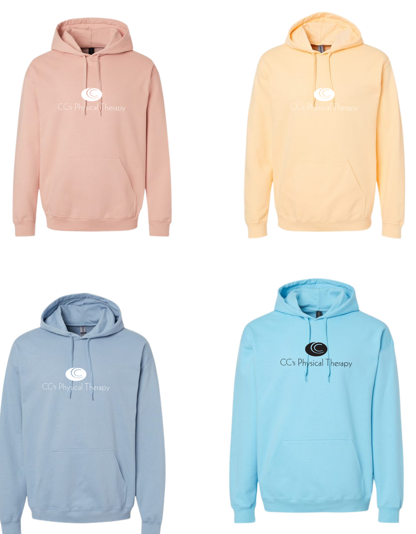 CC's Physical Therapy Midweight Hoodie Full Logo