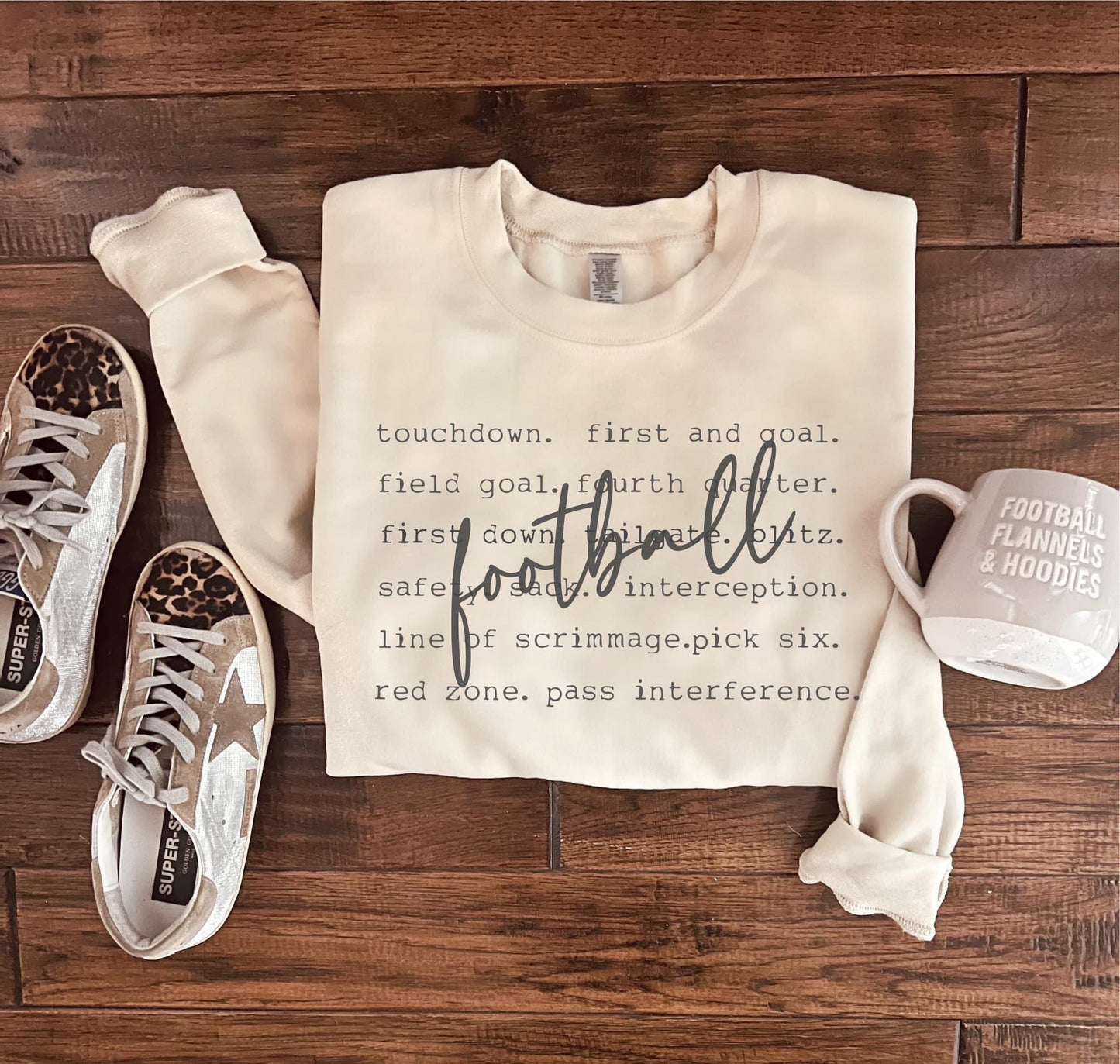 Football crew sweatshirt