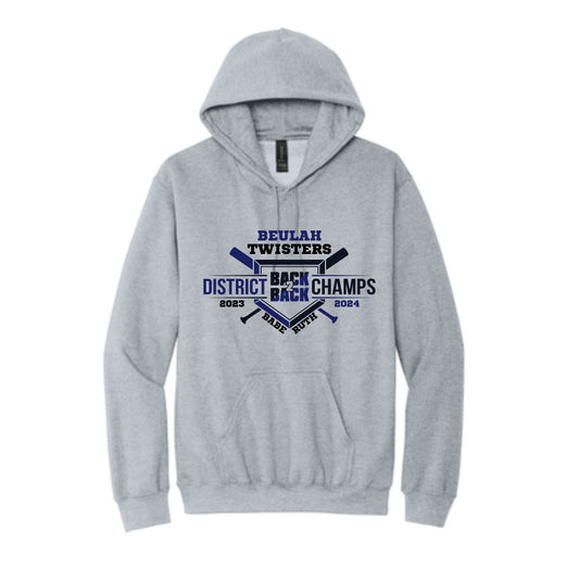 Beulah Babe Ruth District 5 Champs-Back to Back HOODIE
