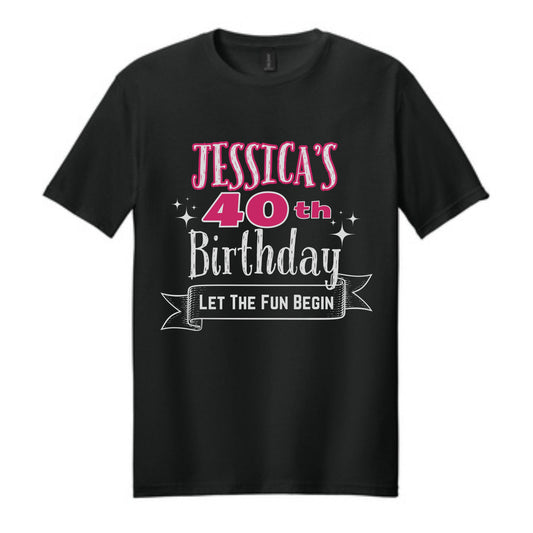 Jessica's 40th Birthday Party Shirt