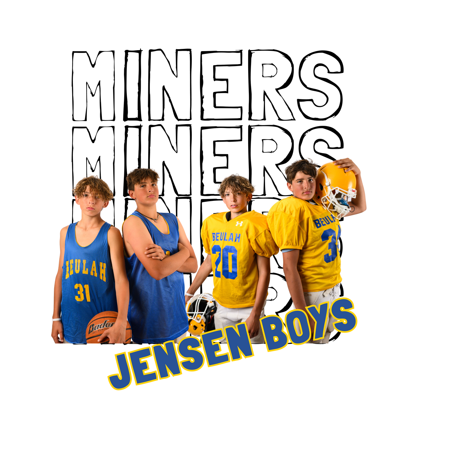 Jensen Boys-Miners x 4