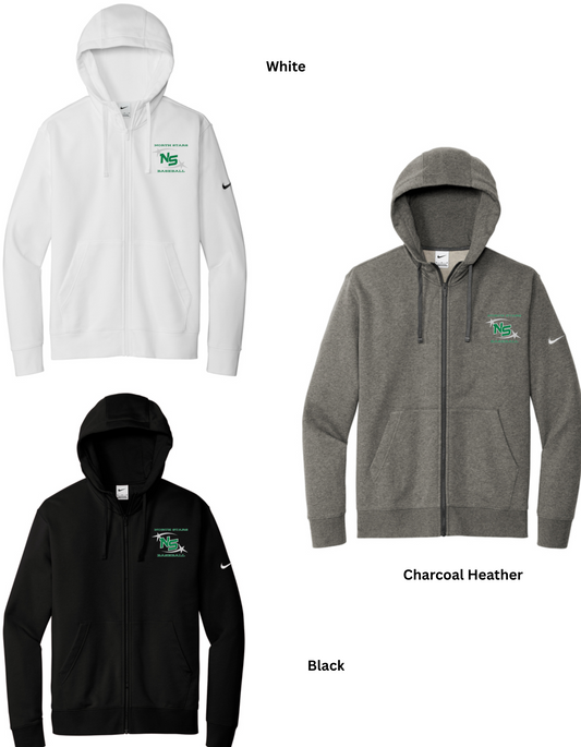 North Stars Nike Club Fleece Sleeve Swoosh Full-Zip Hoodie
